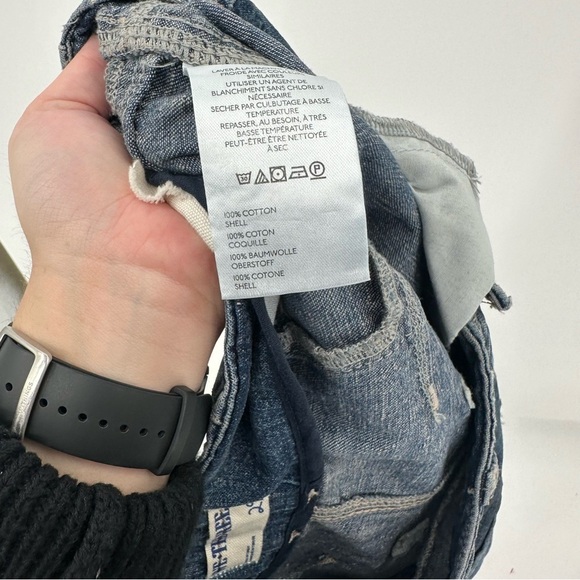 NEW Free People OASIS DENIM CROP Size 29 Dark Wash Jeans Barrel - Picture 9 of 10